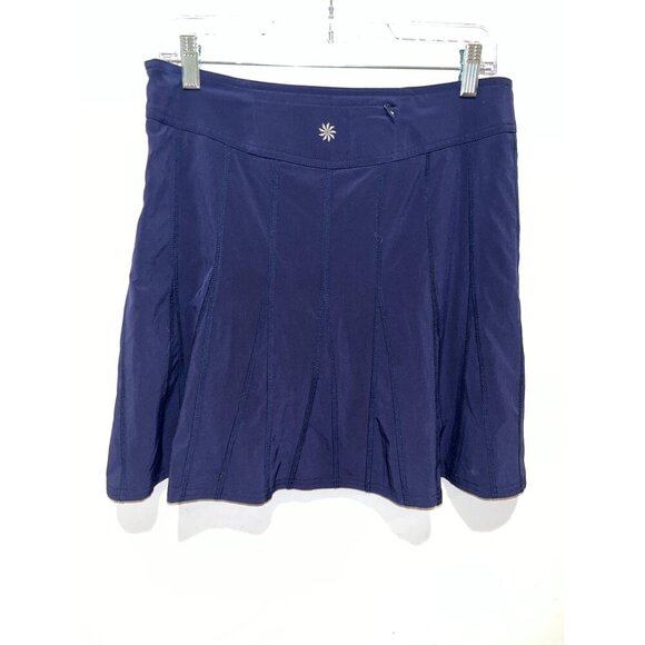 Athleta Navy Blue Pleated Athletic Skort Size 6 - Picture 2 of 9